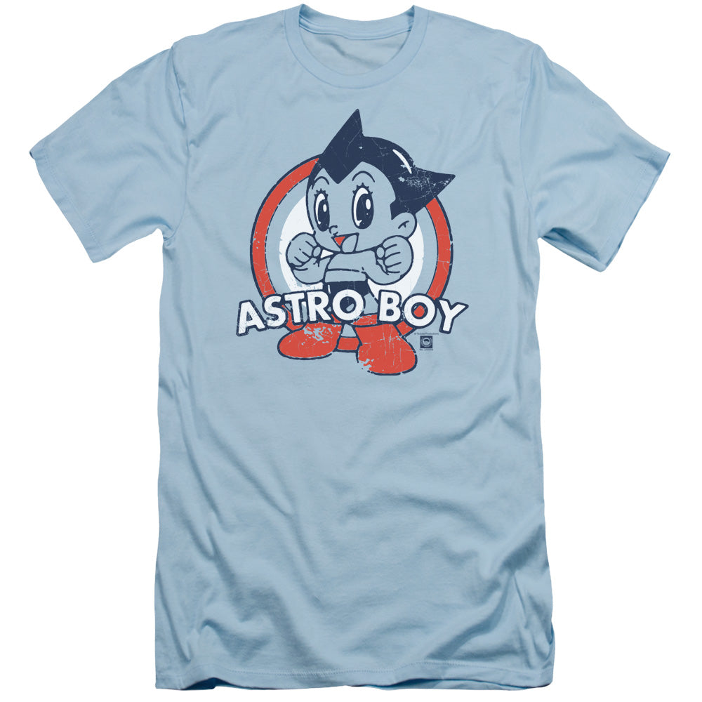 Astro Boy Target Slim Fit Mens T Shirt Light Blue