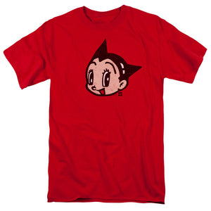 Astro Boy Face Mens T Shirt Red