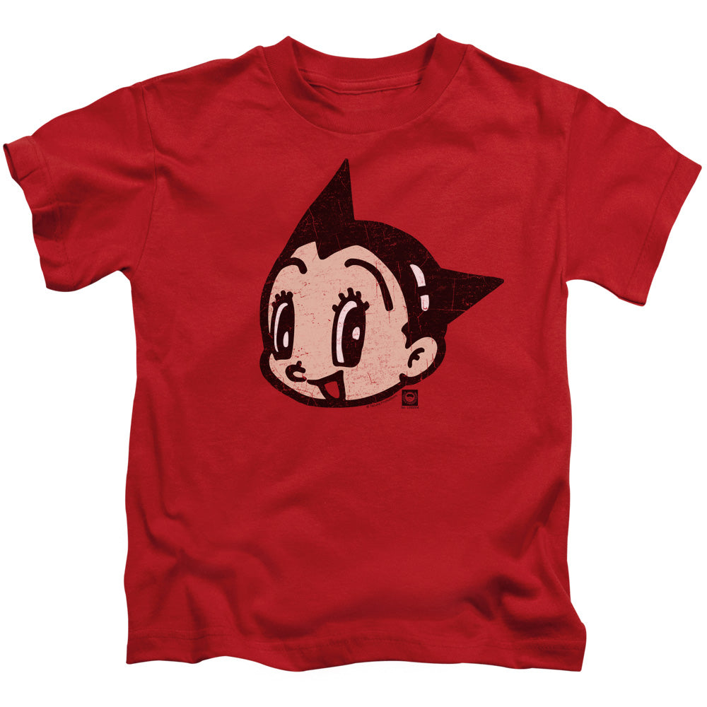 Astro Boy Face Juvenile Kids Youth T Shirt Red 