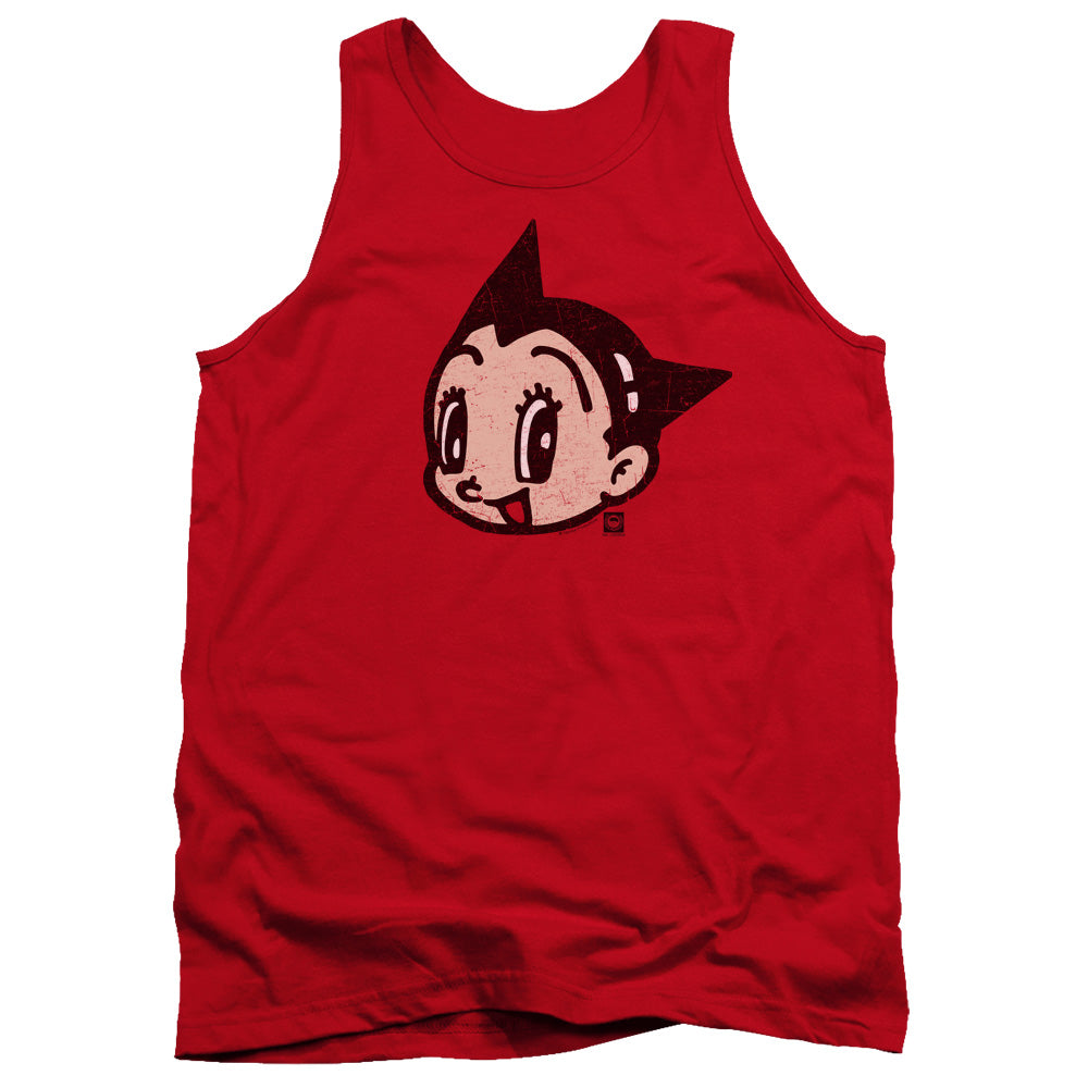 Astro Boy Face Mens Tank Top Shirt Red