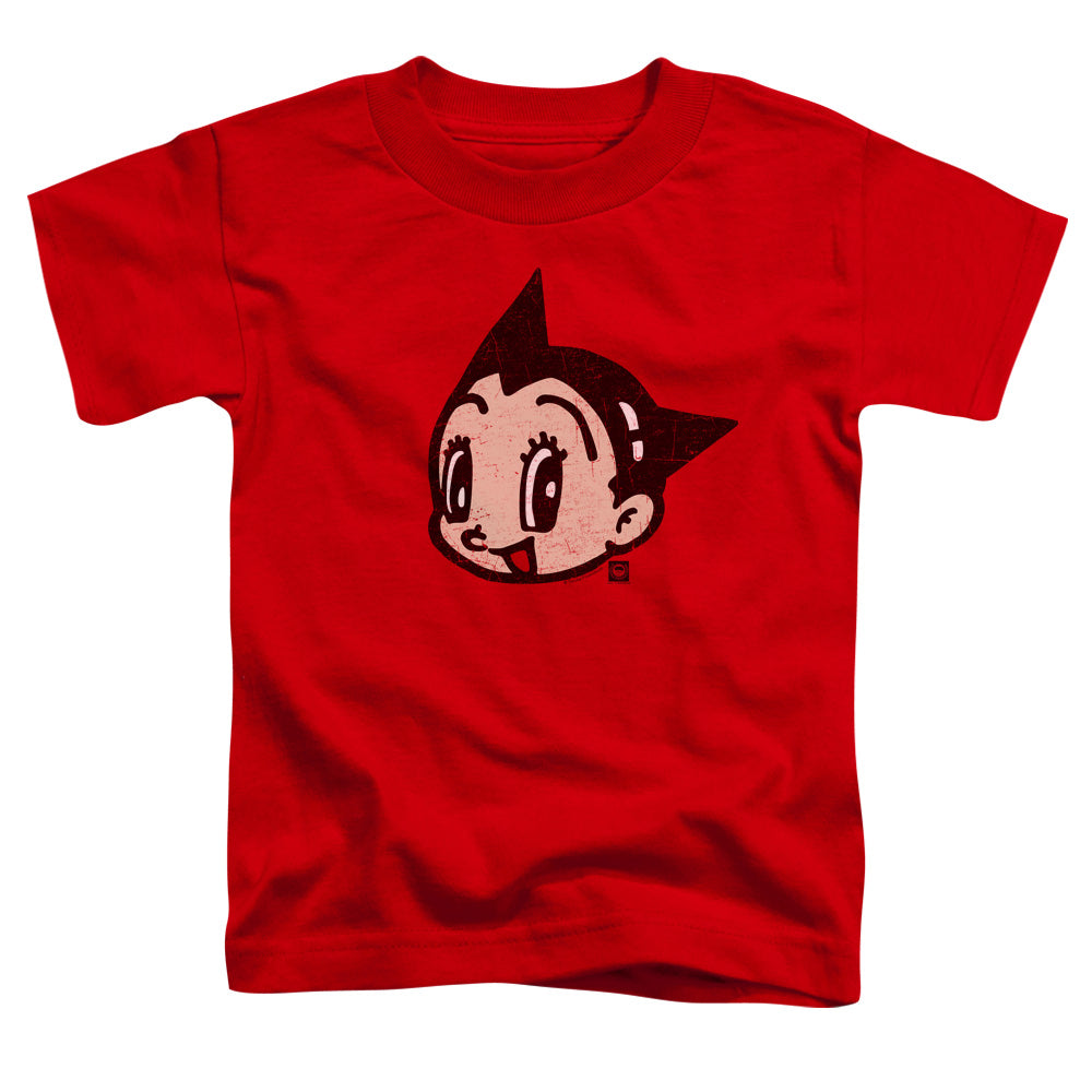 Astro Boy Face Toddler Kids Youth T Shirt Red