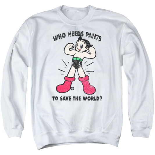 Astro Boy Who Needs Parts Mens Crewneck Sweatshirt White