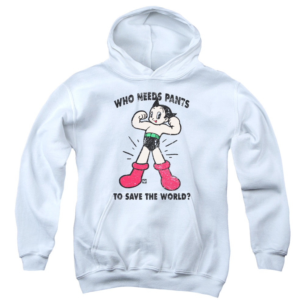 Astro Boy Who Needs Parts Kids Youth Hoodie White