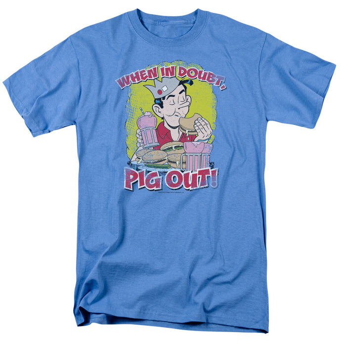Archie Comics Pig Out Mens T Shirt Carolina Blue