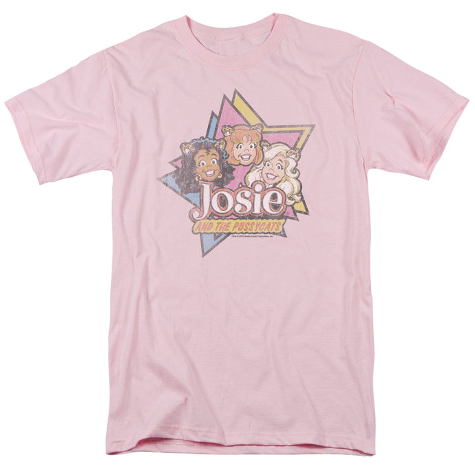 Archie Comics Stars Mens T Shirt Pink