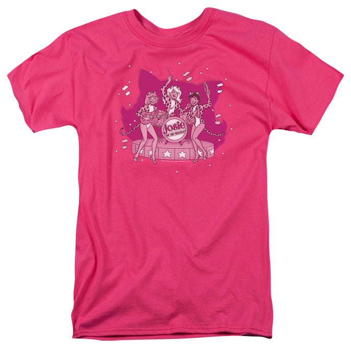 Archie Comics Kity Band Mens T Shirt Hot Pink