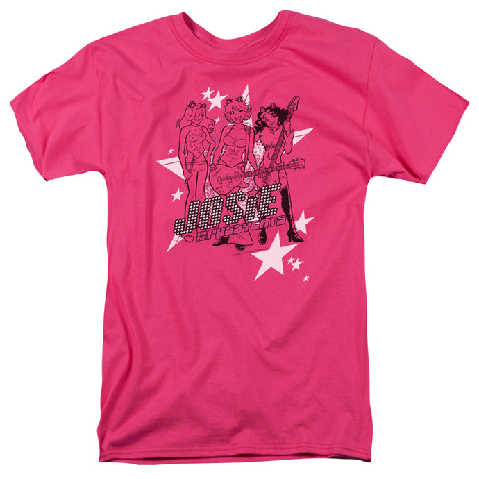 Archie Comics Star Rockers Mens T Shirt Hot Pink