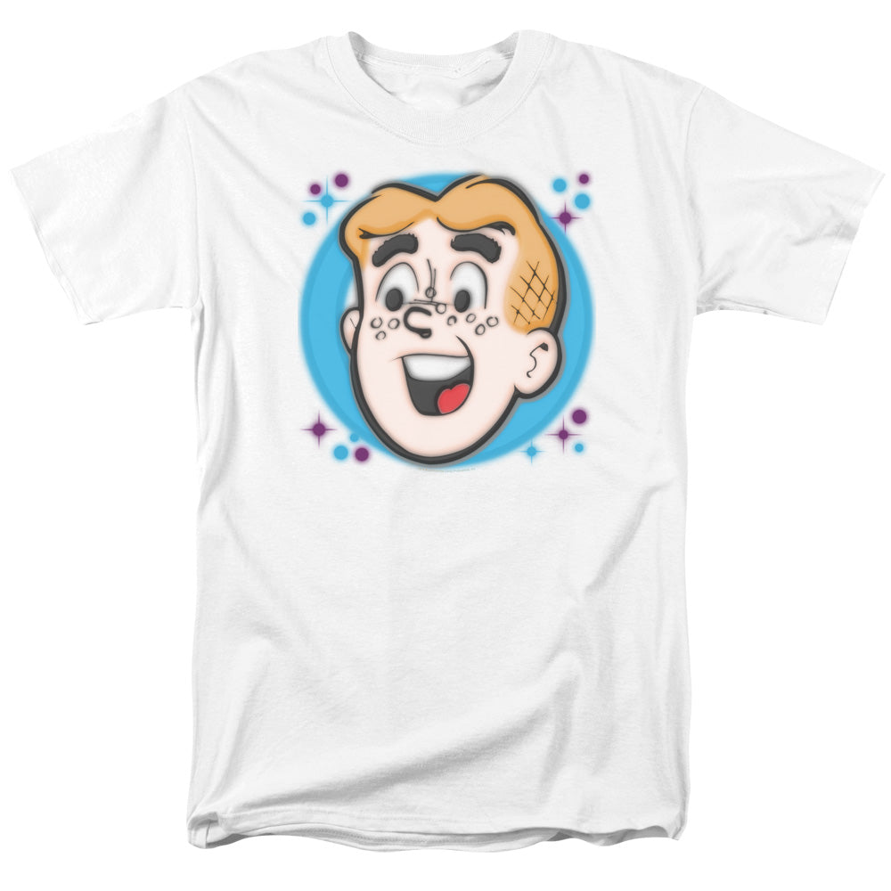 Archie Comics Airbrushed Archie Mens T Shirt White