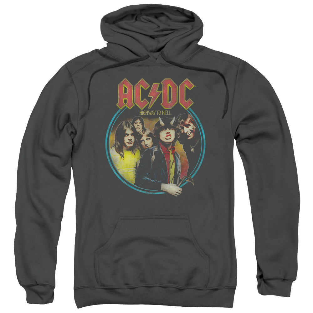 AC/DC Highway To Hell Mens Hoodie Charcoal