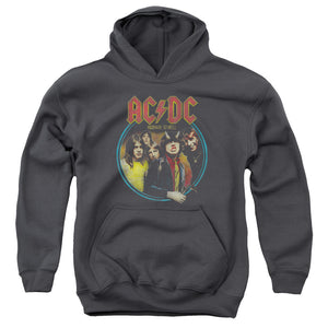 AC/DC Highway To Hell Kids Youth Hoodie Charcoal