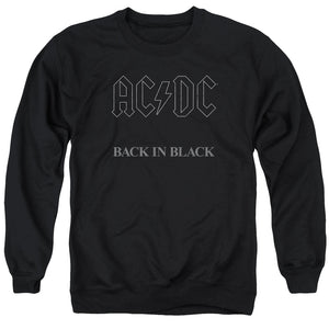 AC/DC Back In Black Mens Crewneck Sweatshirt Black