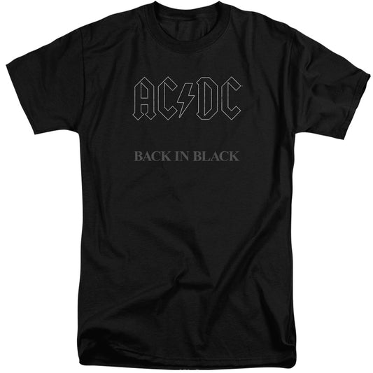 ACDC Back In Black Mens Tall T Shirt Black