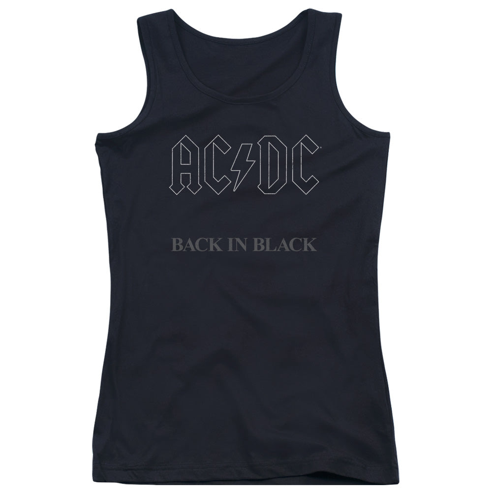 AC/DC Back In Black Womens Tank Top Shirt Black