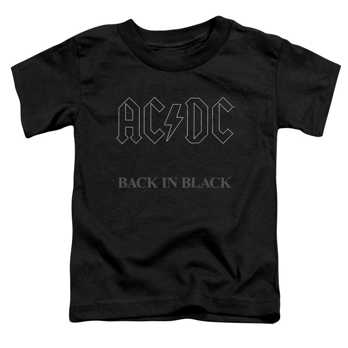 AC/DC Back In Black Toddler Kids Youth T Shirt Black