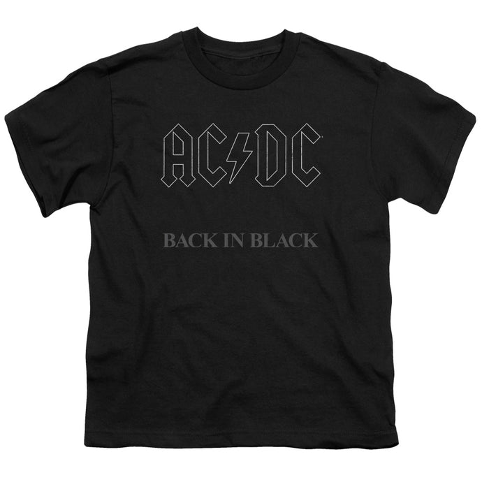 AC/DC Back In Black Kids Youth T Shirt Black