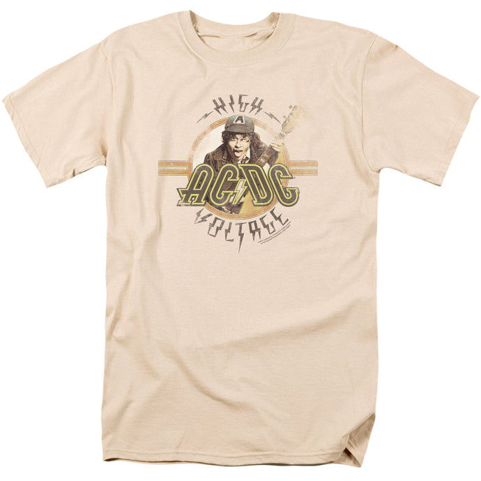 AC/DC High Voltage Mens T Shirt Cream