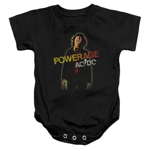 AC/DC Powerage Infant Baby Snapsuit Black