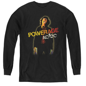 AC/DC Powerage Long Sleeve Kids Youth T Shirt Black