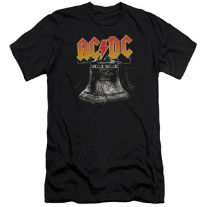 AC/DC Hells Bells Slim Fit Mens T Shirt Black