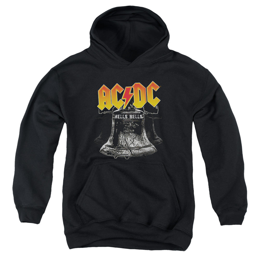 AC/DC Hells Bells Kids Youth Hoodie Black