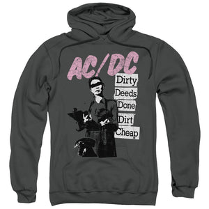 AC/DC Dirty Deeds Mens Hoodie Charcoal