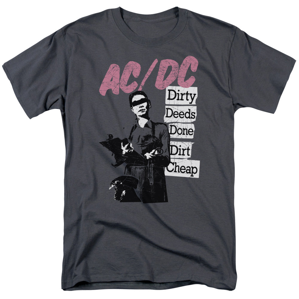 AC/DC Dirty Deeds Mens T Shirt Charcoal