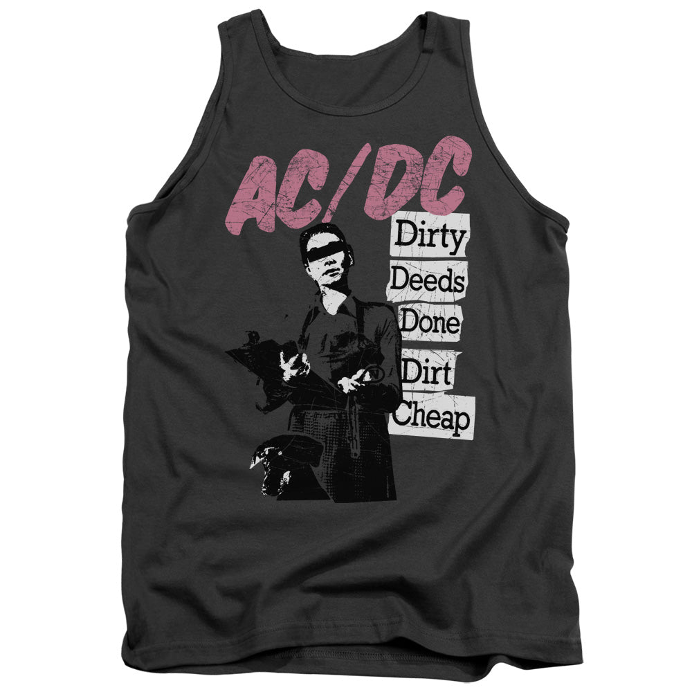 AC/DC Dirty Deeds Mens Tank Top Shirt Charcoal