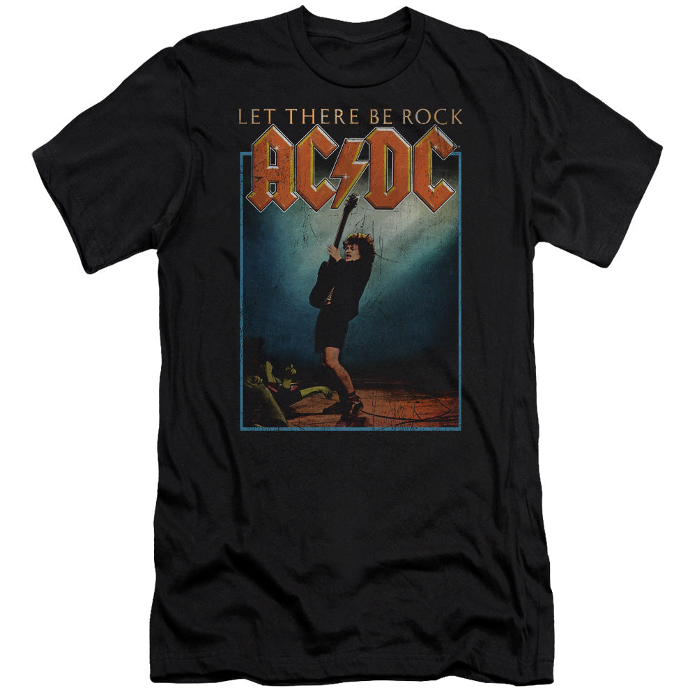 AC/DC Let There Be Rock Slim Fit Mens T Shirt Black