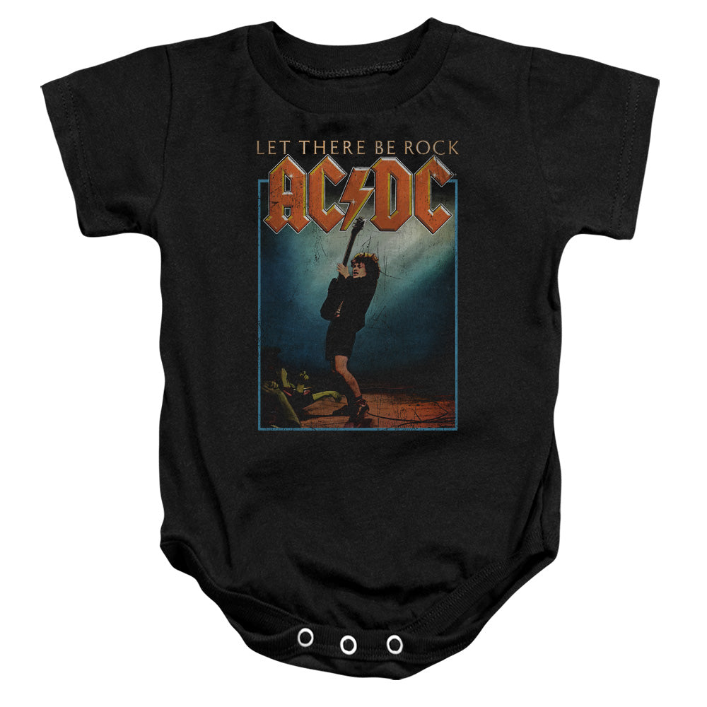 AC/DC Let There Be Rock Infant Baby Snapsuit Black