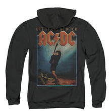 Load image into Gallery viewer, AC/DC Let There Be Rock Back Print Zipper Mens Hoodie Black