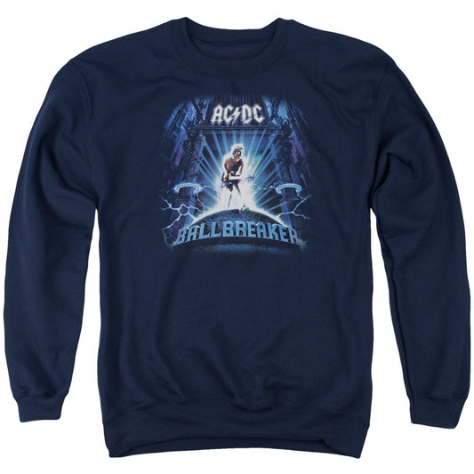 AC/DC Ballbreaker Mens Crewneck Sweatshirt Navy Blue