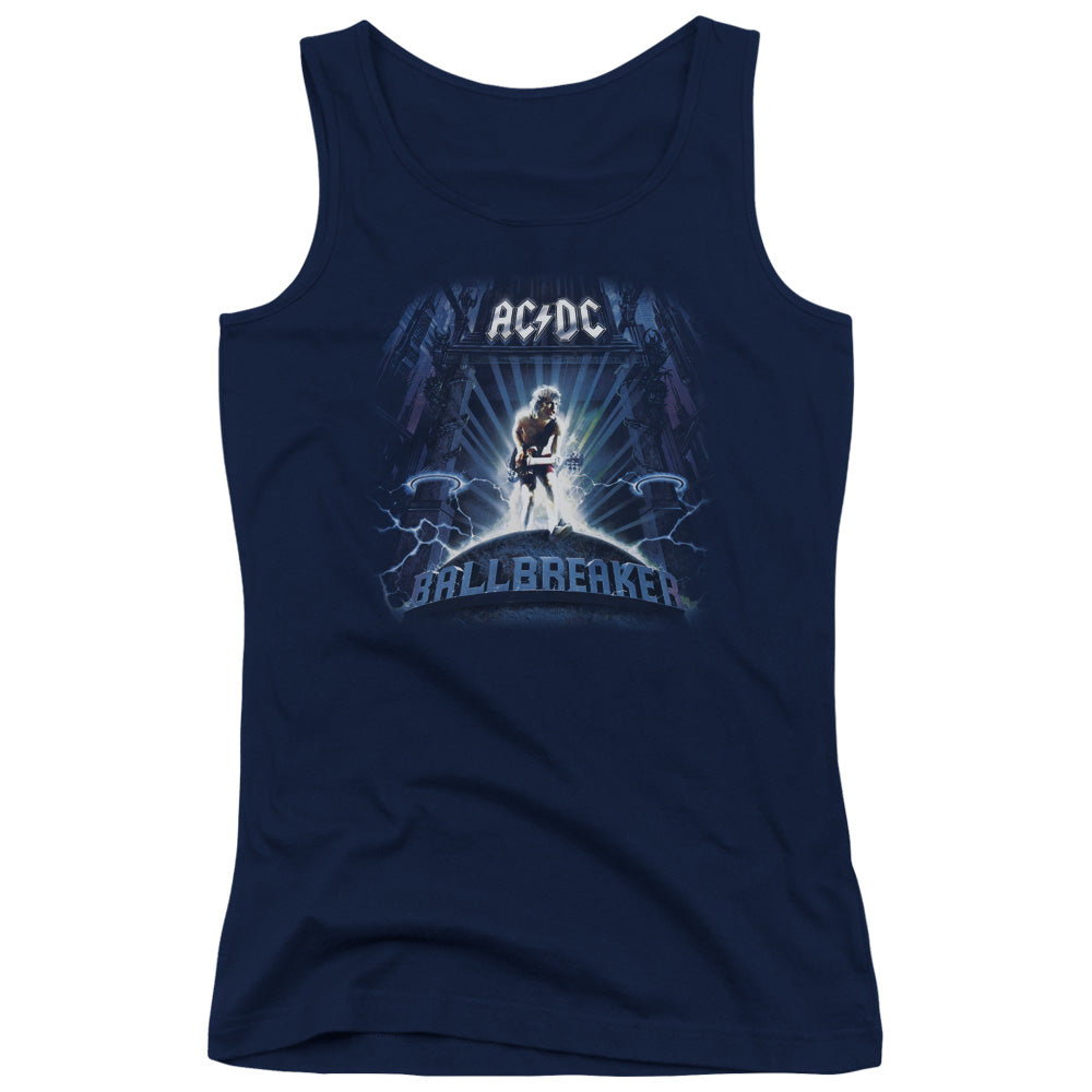 AC/DC Ballbreaker Womens Tank Top Shirt Navy Blue