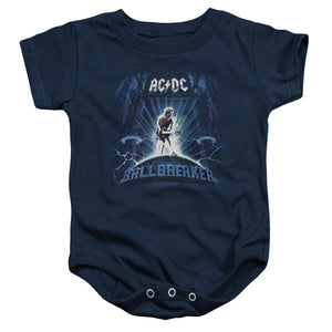AC/DC Ballbreaker Infant Baby Snapsuit Navy Blue