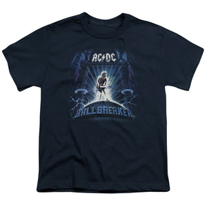 AC/DC Ballbreaker Kids Youth T Shirt Navy