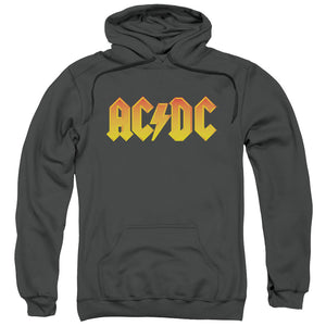 AC/DC Logo Mens Hoodie Charcoal