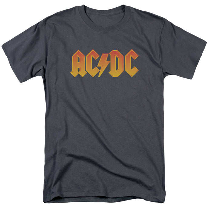AC/DC Logo Mens T Shirt Charcoal