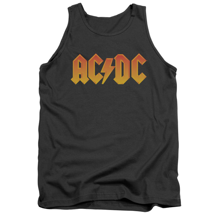 AC/DC Logo Mens Tank Top Shirt Charcoal