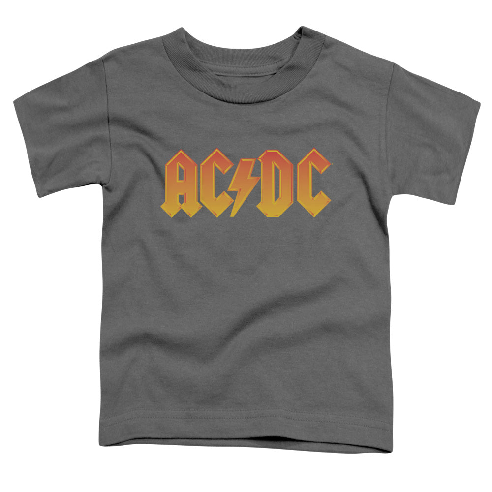 AC/DC Logo Toddler Kids Youth T Shirt Charcoal
