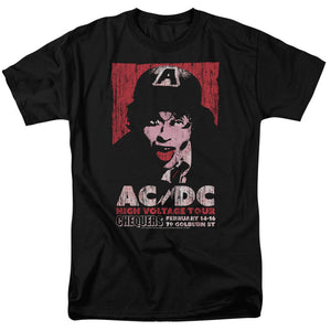 AC/DC High Voltage Live 1975 Mens T Shirt Black