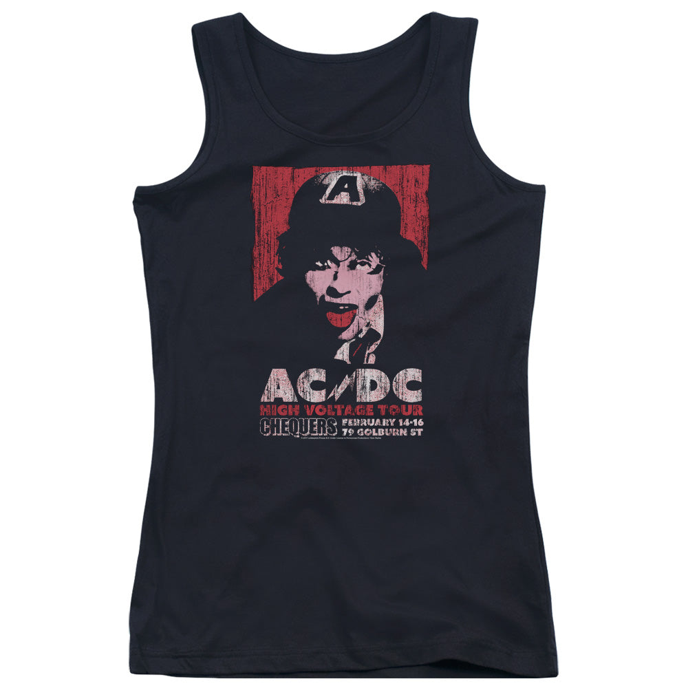 AC/DC High Voltage Live 1975 Womens Tank Top Shirt Black