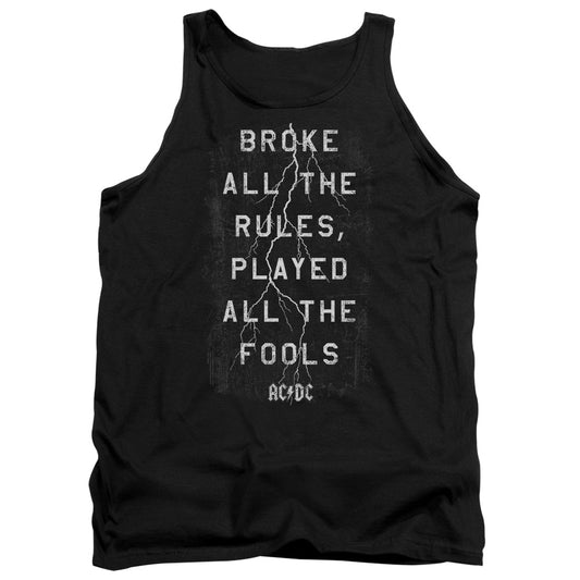 AC/DC Struck Mens Tank Top Shirt Black