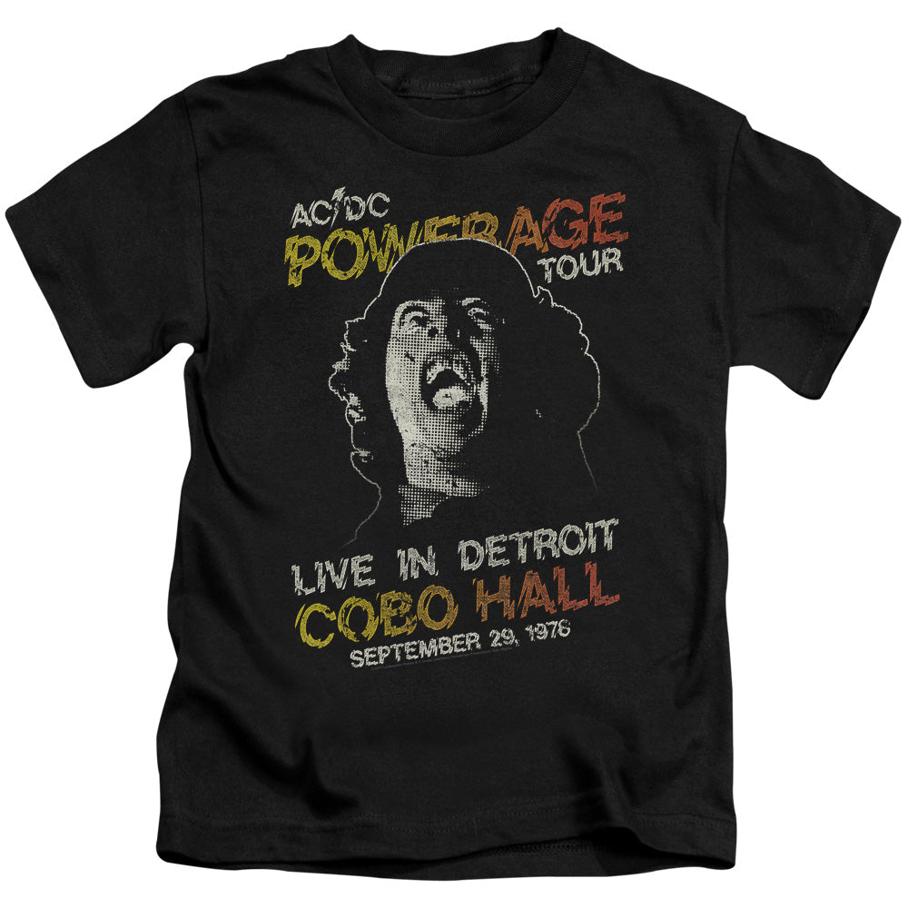 AC/DC Powerage Tour Juvenile Kids Youth T Shirt Black