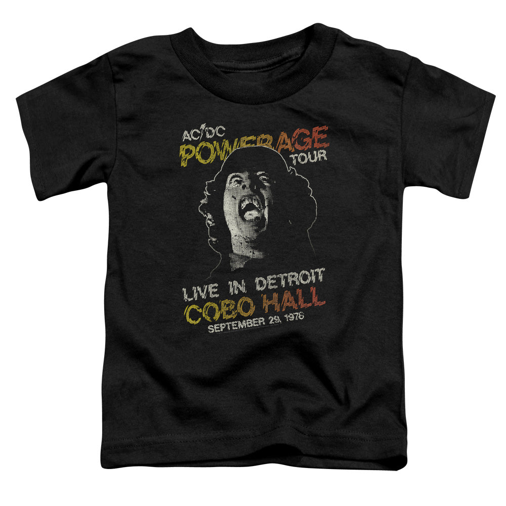 AC/DC Powerage Tour Toddler Kids Youth T Shirt Black