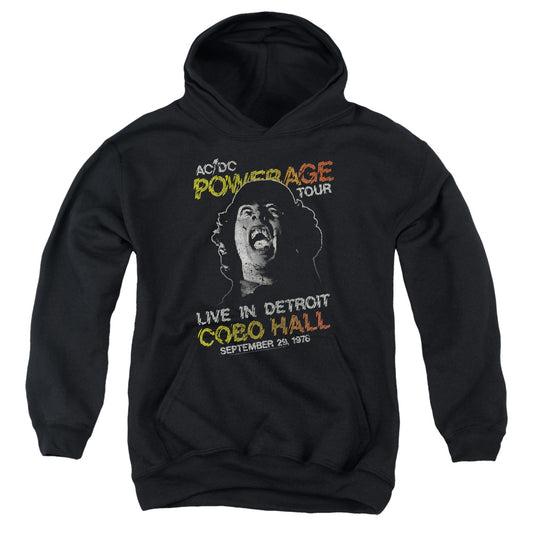 AC/DC Powerage Tour Kids Youth Hoodie Black