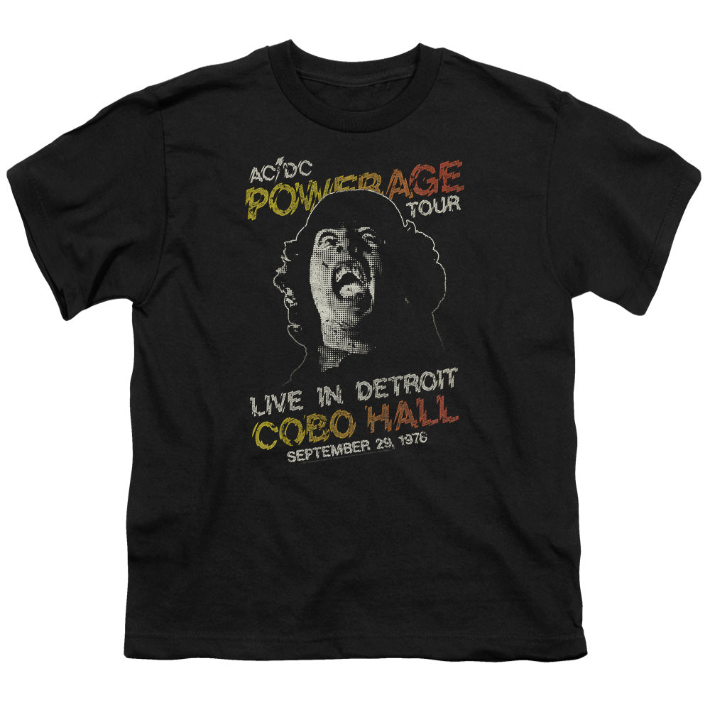 AC/DC Powerage Tour Kids Youth T Shirt Black