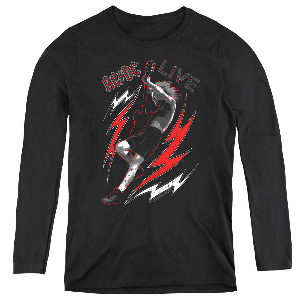 AC/DC Live Womens Long Sleeve Shirt Black