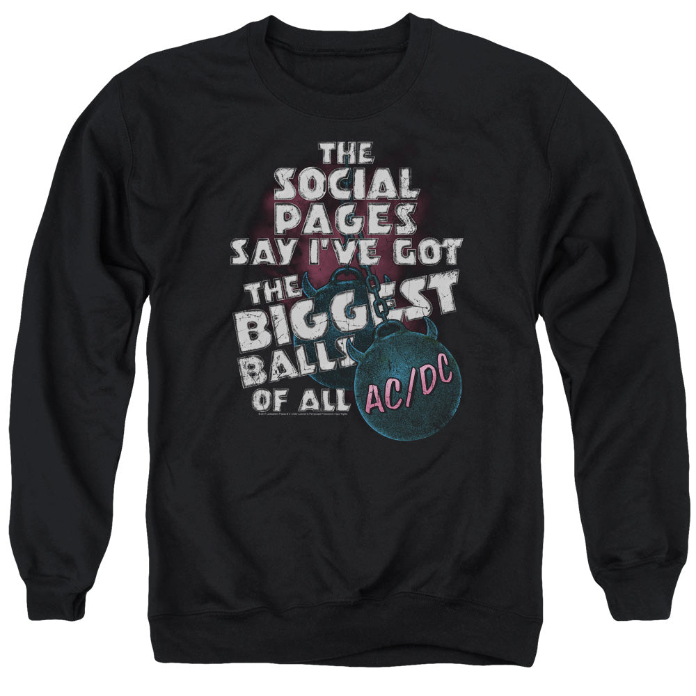 AC/DC Big Balls Mens Crewneck Sweatshirt Black