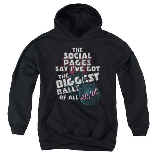 AC/DC Big Balls Kids Youth Hoodie Black