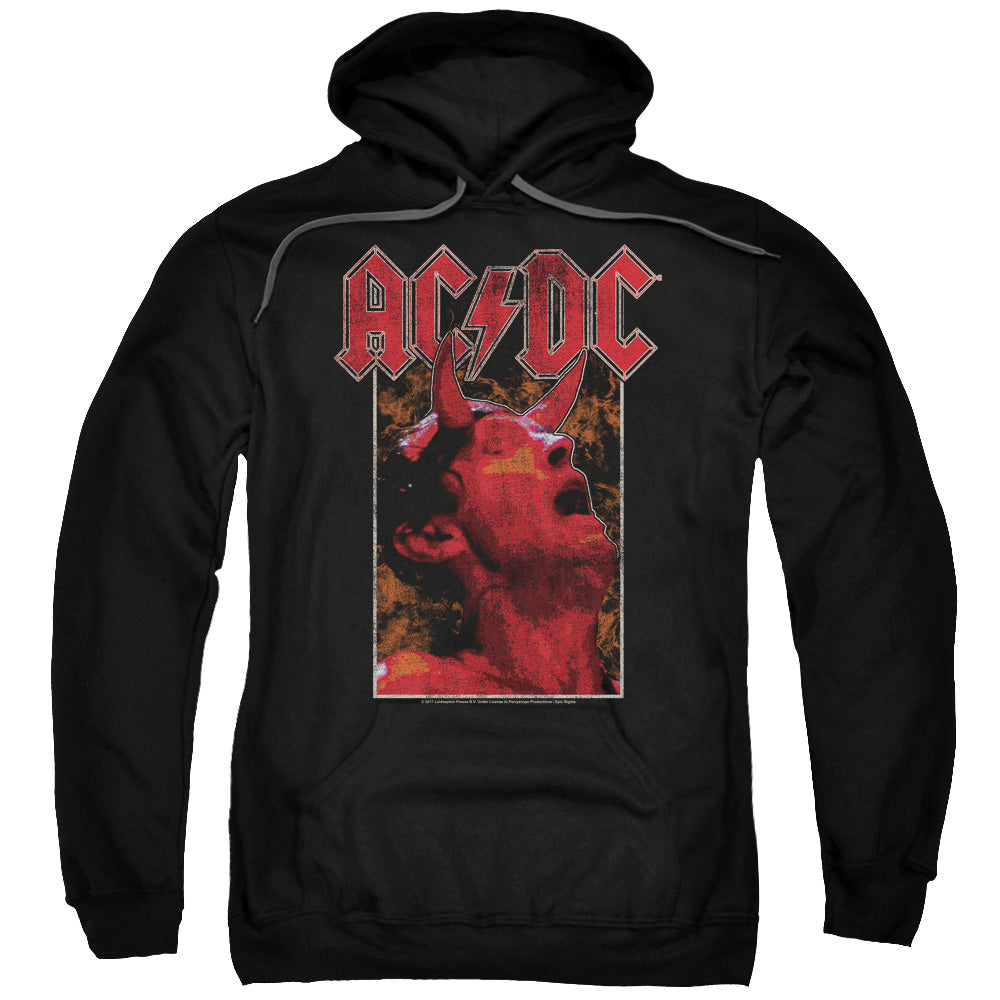 AC/DC Horns Mens Hoodie Black