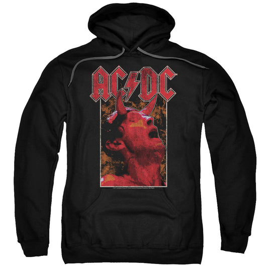 AC/DC Horns Mens Hoodie Black